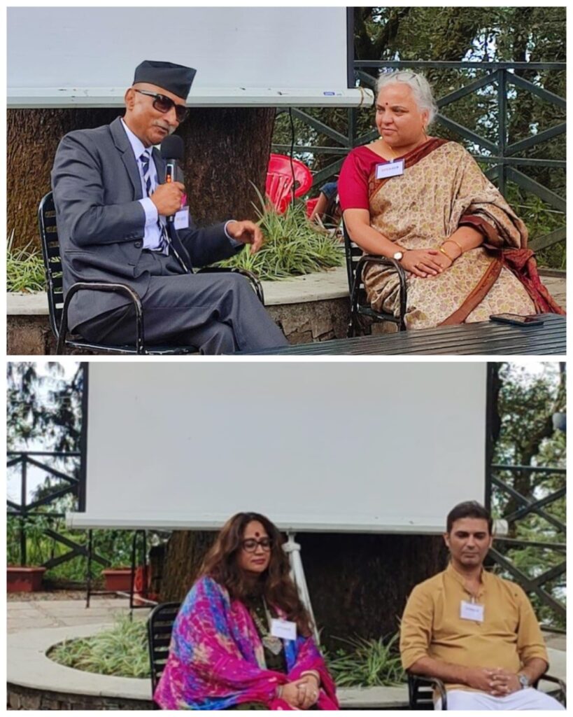 मसूरी – लंढौर लिटरेचर एंड आर्ट फेस्टिवल में साहित्यकारों की पुस्तकों पर की गयी चर्चा।