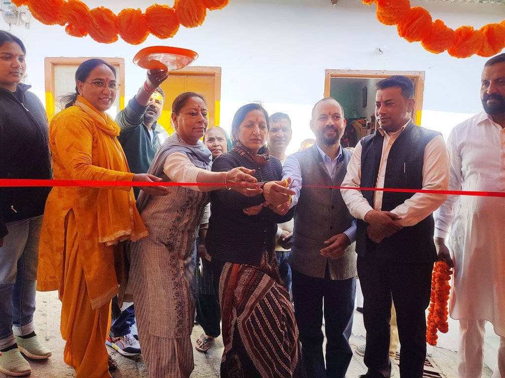 माता महाकाली मंदिर के स्थापना दिवस पर नगर पालिका ने सामुदायिक भवन समर्पित किया।