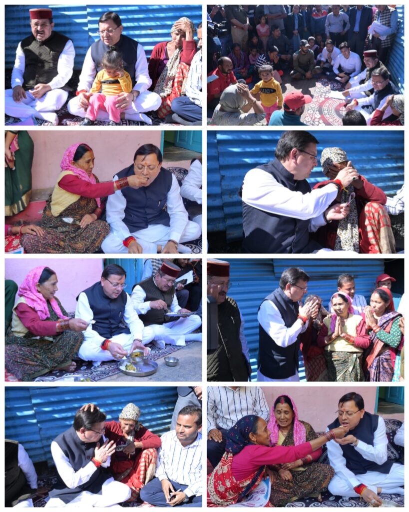 लोकपर्व इगास पर रुद्रप्रयाग के आपदा प्रभावित परिवारों के बीच पहुँचे मुख्यमंत्री पुष्कर सिंह धामी, प्रभावित परिवारों को दी पांच-पांच लाख रुपये की आर्थिक सहायता।