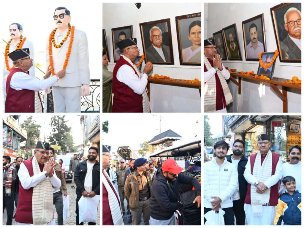 मंत्री जोशी ने राज्य स्थापना रजत जयंती पर मसूरी आकर शहीदों को नमन किया।